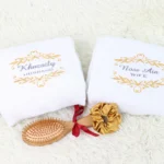 Set Gift Towel Couple With personalised Nama
