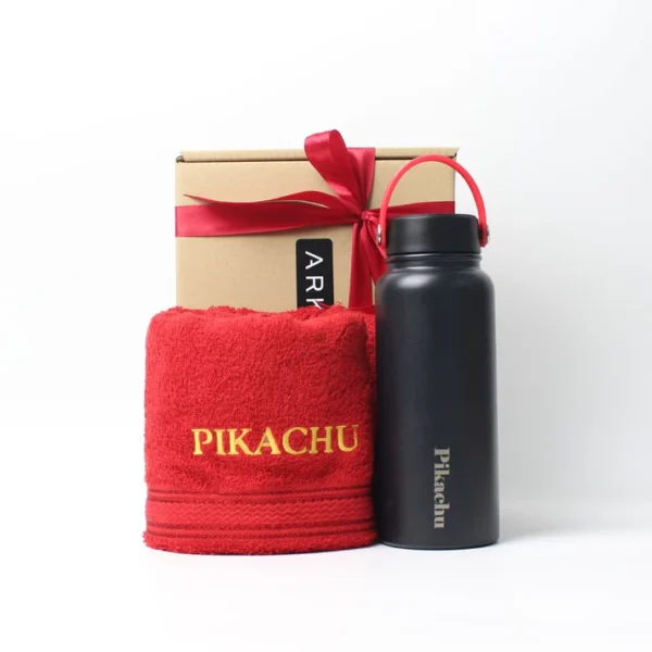 Personalised Gift Set Towel and tumbler thermos