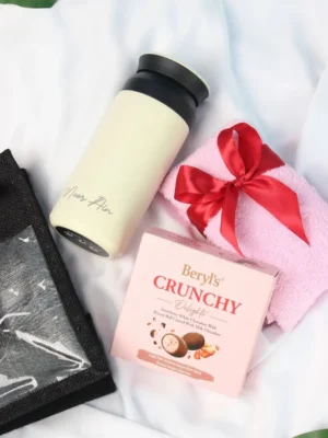 Gift Set Face Towel with Chocolate