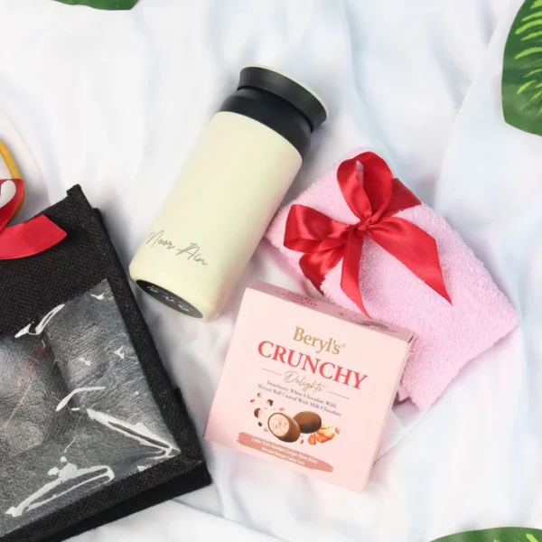 Gift Set Face Towel with Chocolate